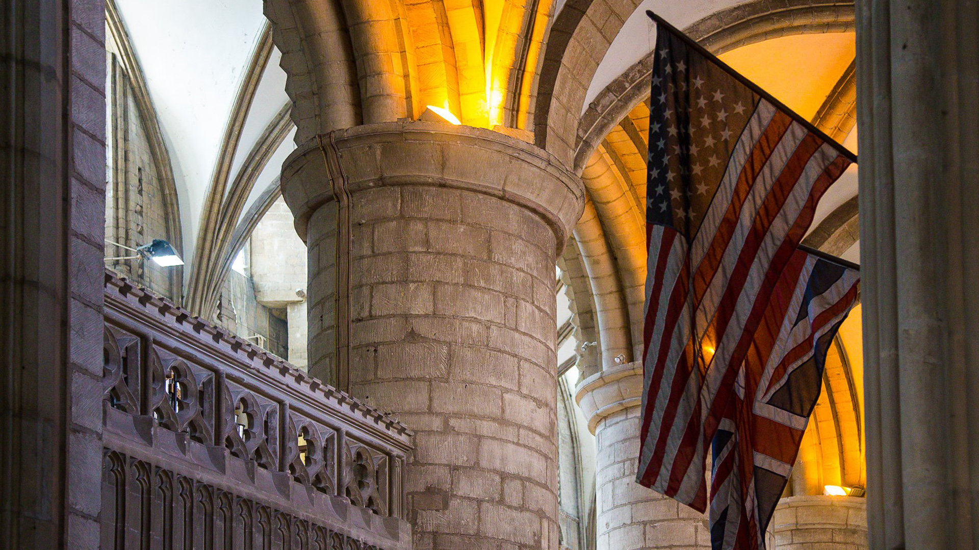 American Flag at Gloucester Cathedral - credit Fionn Davenport.jpg