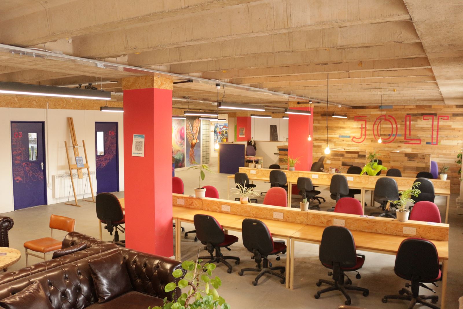 Jolt co-working space in Gloucester, Kings Square