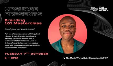 Branding 101 masterclass with headshot of Benji