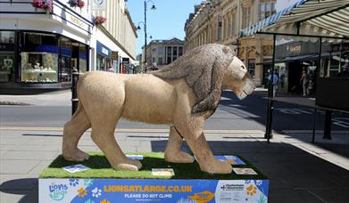 Lion Sculpture on Cheltenham Promenade