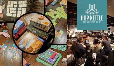Board game nights upstairs in Hop Kettle.