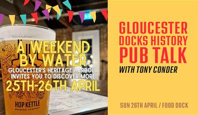 Event image for Tony Conder's History of the Docks pub talk at Hop Kettle.