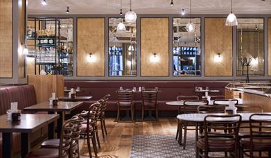 Inside Cote Brasserie