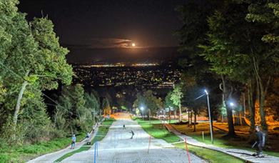 The ski slope at Gloucester Ski and Snowboard Centre