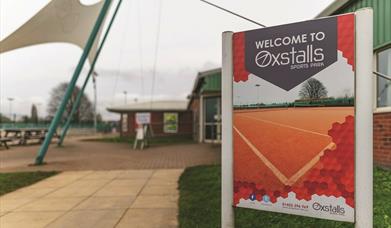 Photo of the sign outside Oxstalls Sports Park