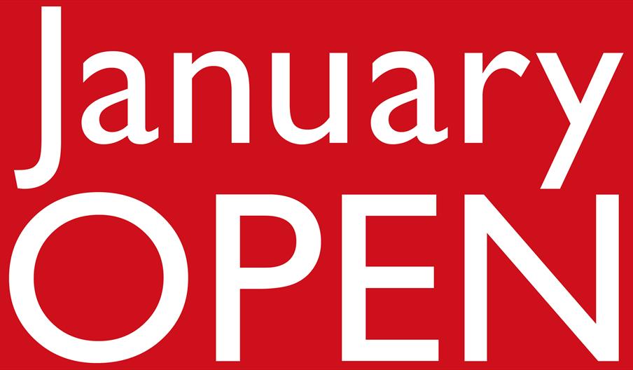 Red, white and black posterr for art exhibition