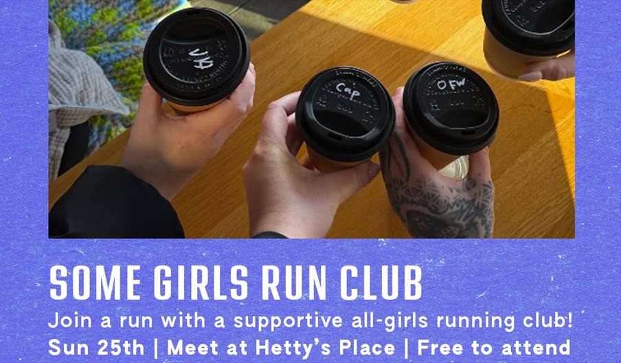 Some Girls Run Club meeting at Hettys Place Cafe