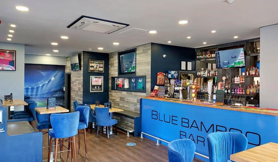 Blue Bamboo Bar Interior