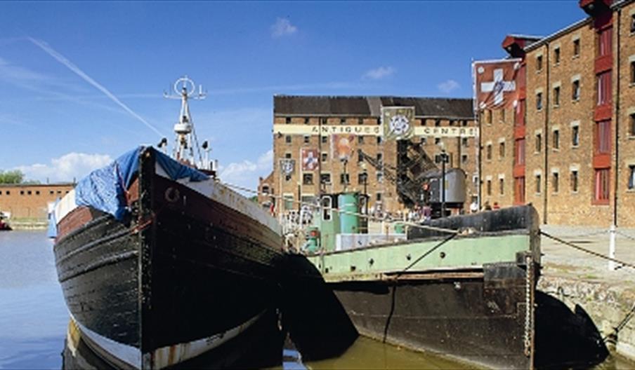 Boats in Gloucester Docks