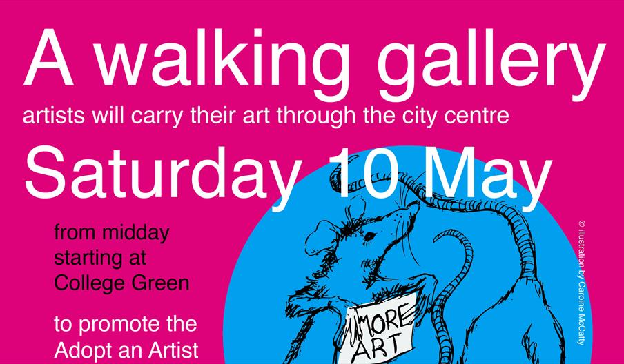 Walking Gallery art happening 20 May poster