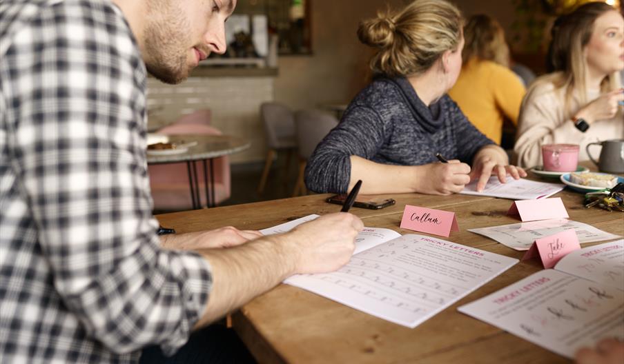 Modern calligraphy workshop cotswolds