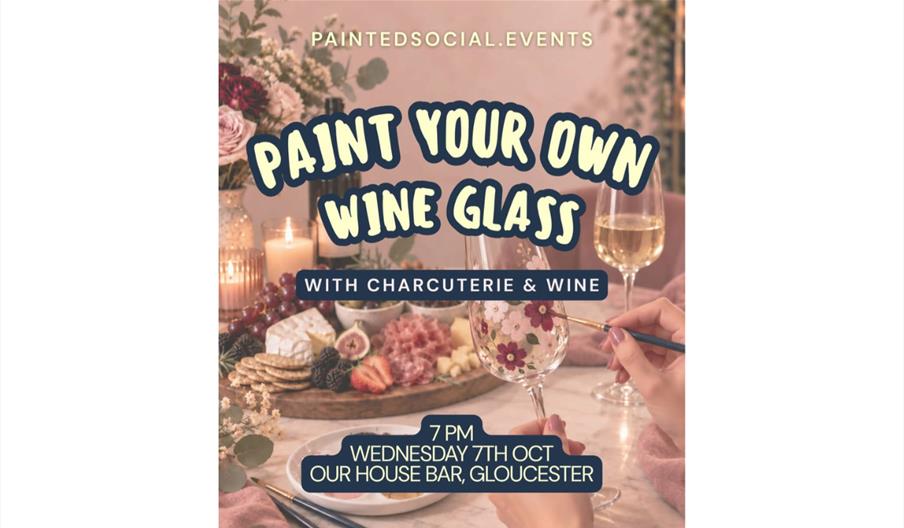 Wine Glass Painting - Our House