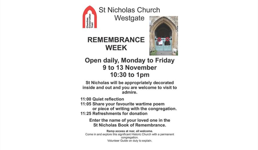 Remembrance Week at St Nicholas Church