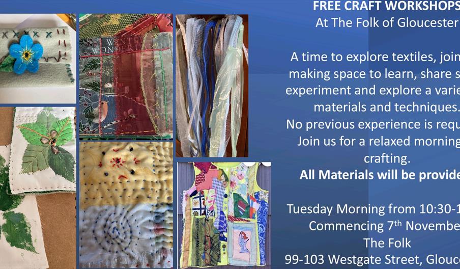 FREE Craft Workshops - Exploring Textiles