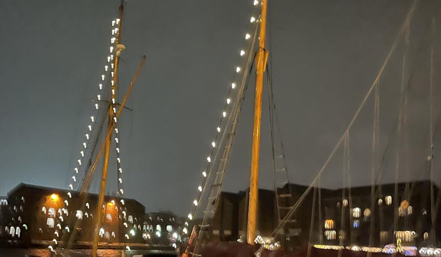 Gloucester Docks Christmas lights 2024