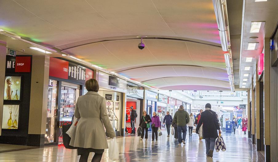 Inside KingsWalk Shopping Centre