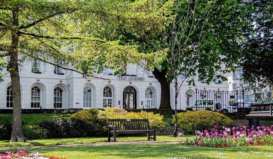 Exterior of Queens Hotel Cheltenham