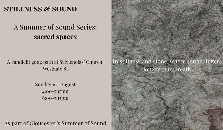 Stillness & Sound: sacred stone - Gong bath