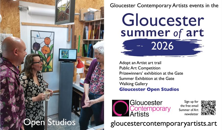 MP Cameron Thomas and Cllr Anne Radley visit Cathy Steed's studio.
