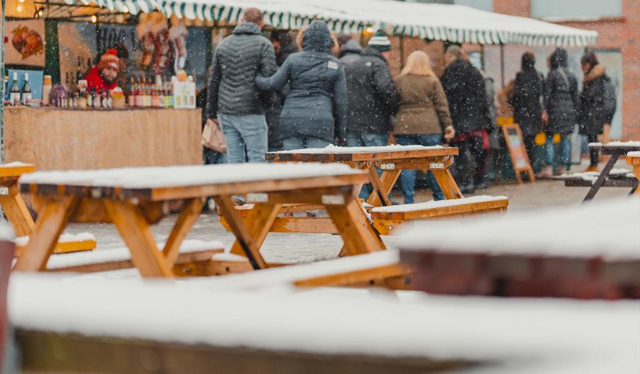 Christmas Market Snow