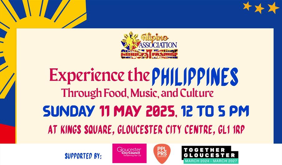 Experience the Philippines through food music and culture  invite on Sunday 11 May 2025, 12 to 5 pm at Kings Square