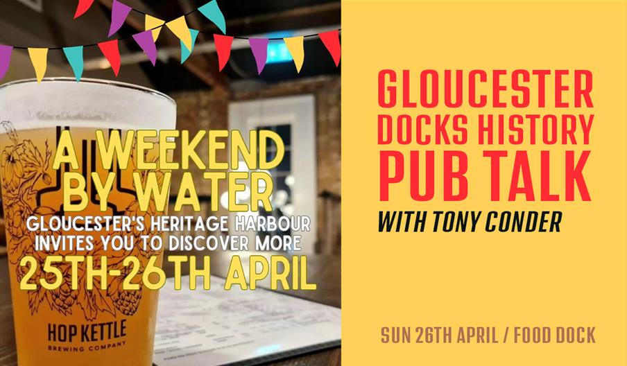 Event image for Tony Conder's History of the Docks pub talk at Hop Kettle.