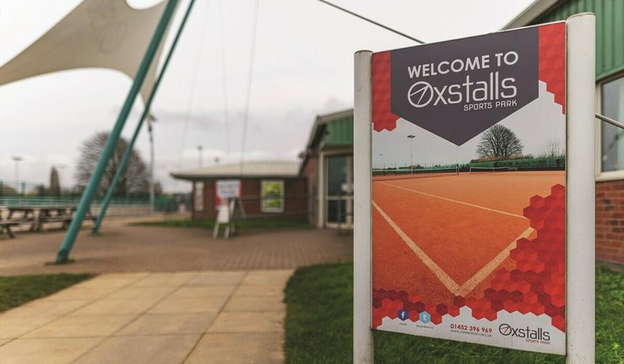 Photo of the sign outside Oxstalls Sports Park
