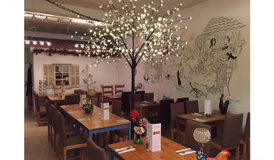Inside Sebz Restaurant and Tapas Bar