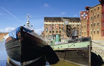 Boats in Gloucester Docks