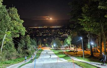 The ski slope at Gloucester Ski and Snowboard Centre