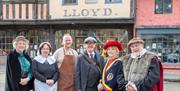 Folk Tour Guides in front of The Folk of Gloucester