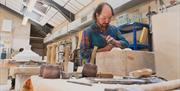 Stonemason in the Workshop