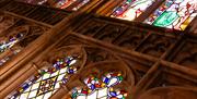 Stained glass window - Gloucester Cathedral