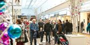 Shoppers Inside Gloucester Quays