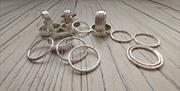 A picture containing images of rings that can be made on the sterling silver ring making workshop run in Gloucester, Gloucestershire