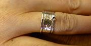 A picture containing one image of a ring that could be made on the sterling silver ring making workshop run in Gloucester, Gloucestershire by Emma Edw