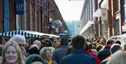 Shoppers Outside Gloucester Quays