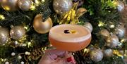Festive cocktails, full of sparkle