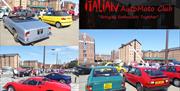 A mix of Italian cars at Gloucester Docks at a previous festival.