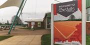 Photo of the sign outside Oxstalls Sports Park