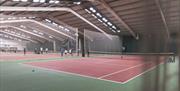 Indoor tennis courts