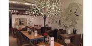 Inside Sebz Restaurant and Tapas Bar