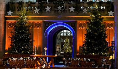 Cathedral Christmas Experience at Night