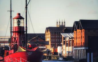 SULA lightship in Gloucester Docks