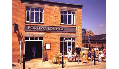 Outside Portivo Lounge