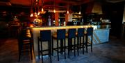 The bar area inside Spago