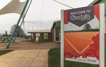 Photo of the sign outside Oxstalls Sports Park